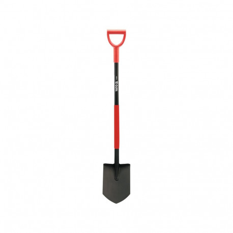 Yato YT-86804 sharp spade, 120cm, 195mm, 285mm, 1050Mn steel, DY handle, PVC, 40-48 HRC