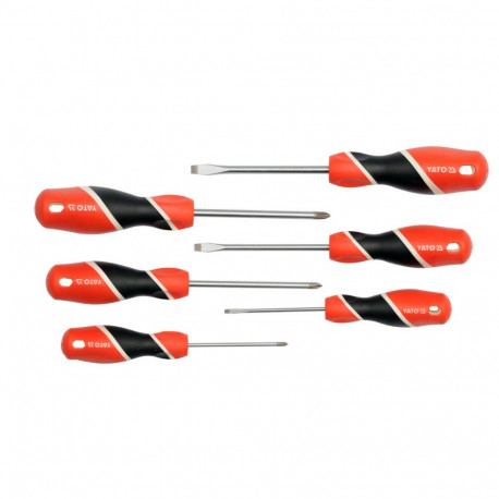 Yato YT-25965 Kruvikeerajate komplekt, 6tk, S2, 58 HRC, GRD, PH, magnetiseeritud, satiin