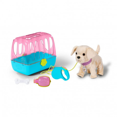 The item you are referring to is the BABY born "My Lucky Dog" interactive plush toy