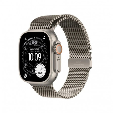 Watch Ultra 3 GPS + Cellular 49mm Natural Titanium Case with Natural Titanium Milanese Loop - Small