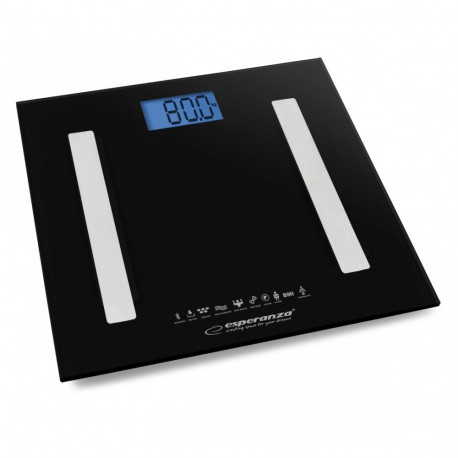 BATHROOM SCALE 8IN1 WITH BLUETOOTH B.FIT BLACK