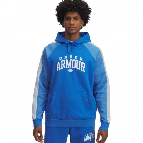 Under Armour meeste pusa Rival Fleece Colorblock Hoodie 6003958 402 S, sinine