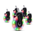 Mänguritooli rattad Trust GXT701 LED Gel Chair Wheels, 5tk