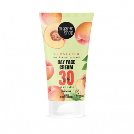 Organic Shop päevanäokreem virsiku SPF30 50ml