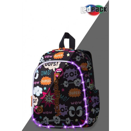 CoolPack seljakott lastele Bobby LED Comics, 8 l
