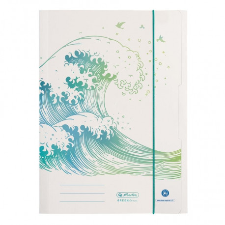 Herlitz kummiga kaaned A4 GREENline Wave