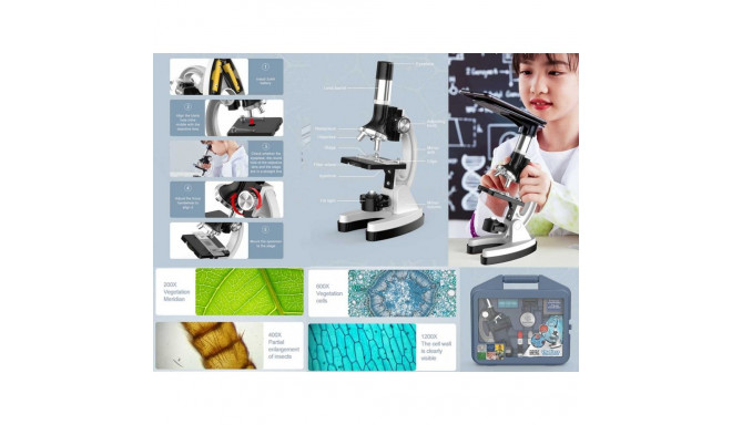 Mikroskop w walizce, metalowa konstrukcja