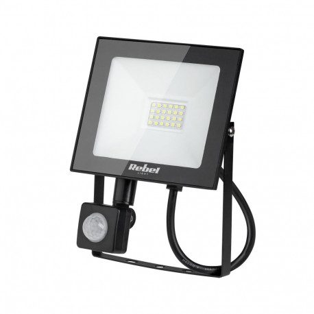 Reflektor LED Rebel 20W (24x2835 SMD), 3000K, hämarussensoriga, 230V