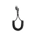 Cable Spring type USB2.0 A plug - USB C plug 1.0m 2A black BASEUS