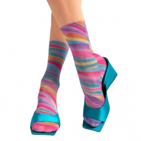 SOKISAHTEL Pierre Mantoux POLINA roosad kirjud sokid 444