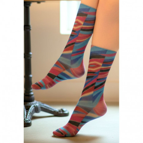 SOKISAHTEL Pierre Mantoux POLINA sinised kirjud sokid 444