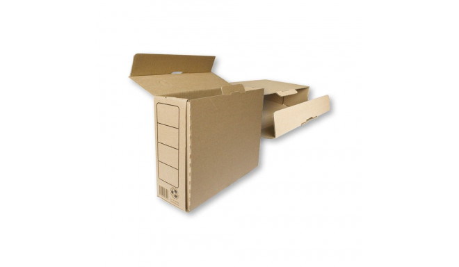 Arhiivikarp A4 12cm SMLT kokkuvolditav pruun