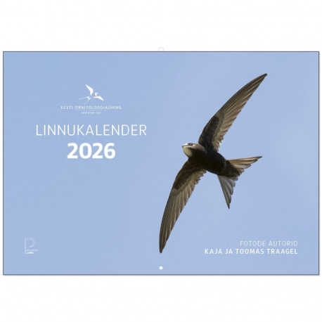 Seinakalender - Linnukalender A4 (297x210mm), klamberköide 2026a.