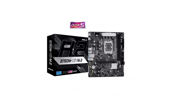 Asrock B760M-H2 M.2 Motherboard Micro-ATX / Intel B760 / LGA1700 / DDR4 / M.2