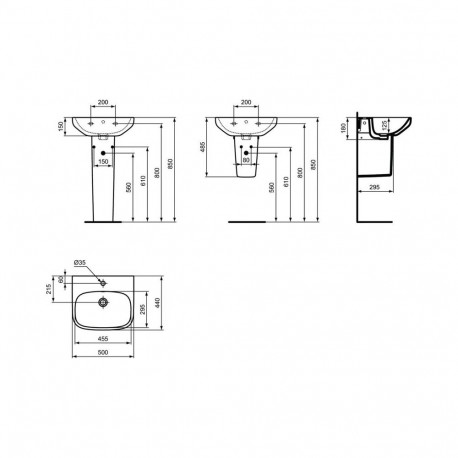 ILIFE T470701 50 cm valge rippvalamu