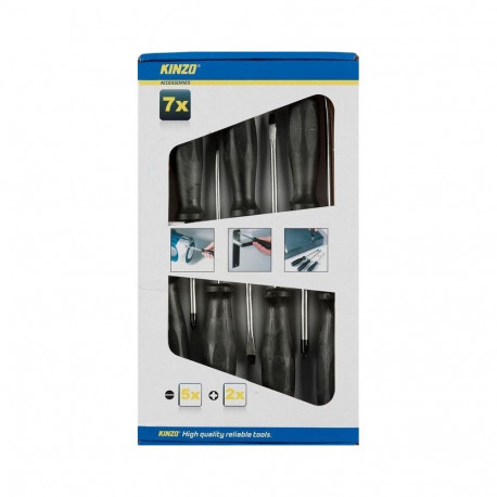 KINZO 7-osaline kruvikeerajate komplekt