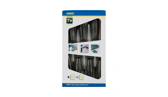 SCREWDRIVER SET KINZO 7PCS