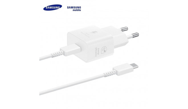 CHARGER USB-C 25W WITH CABLE WHITE