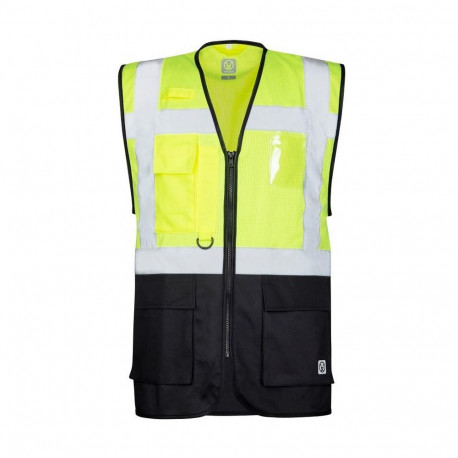 HI-VIZ VEST MANAGE SIGNAL YELLOW L