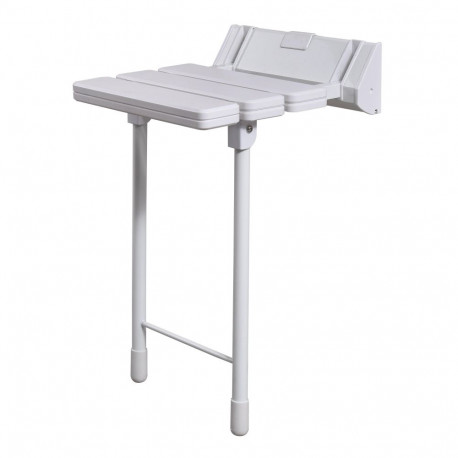 valge dušitool jalaga A-7