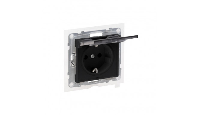 IP44 SOCKET AUTO TERMINALS BLACK