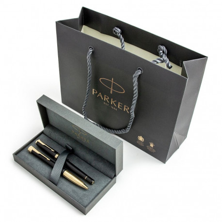 Parker Urban Muted Black GT täitesulepliiatsi + pliiatsi komplekt 1931593 + 2143640