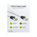 Goobay CAT 8.1 Patch Cord, S/FTP (PiMF), white 0.5 m