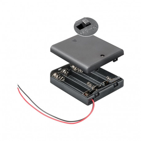 Goobay 4x AA (Mignon) patareihoidik (10 tk)