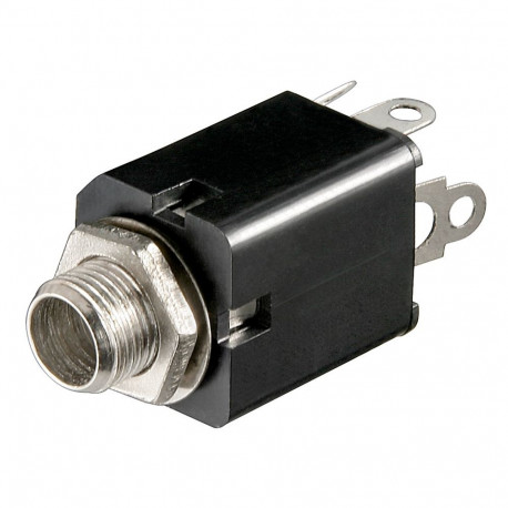 Goobay Jack Chassis Socket 6.35mm (stereo) (10 tk)