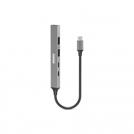 PORT CONNECT | USB-C Hub with 4 USB ports, 1X USB-C, 100W