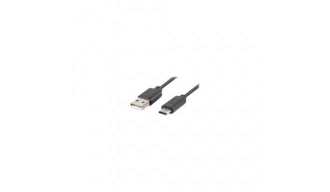 Lanberg USB-C – USB-A 2.0 kaabel must QC 3.0, 1.8 m | CA-USBO-20CU-0018-BK | USB Type-A – USB Type-C