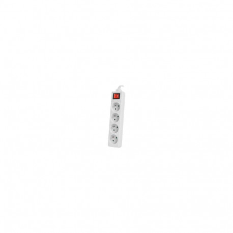 Lanberg Cable Power Strip, 4X French Outlets with Switch, Quality-Grade Copper, 1.5 m | PS1-04E-0150