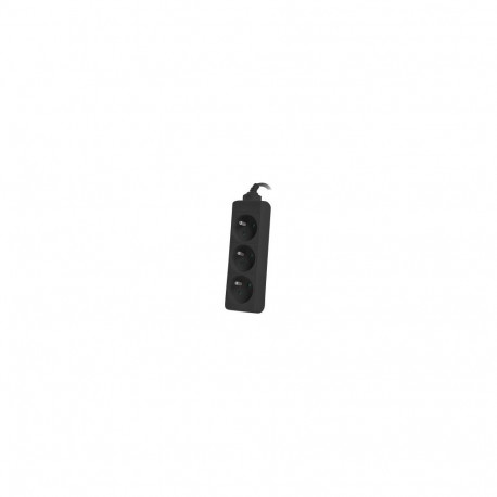 Lanberg Cable Power Strip, 3X French Outlets Quality-Grade Copper, 3 m | PS0-03E-0300-BK