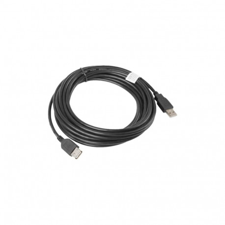 Lanberg USB-A 2.0 kaabel, 5 m, CA-USBE-10CC-0050-BK, USB Type-A to USB Type-A