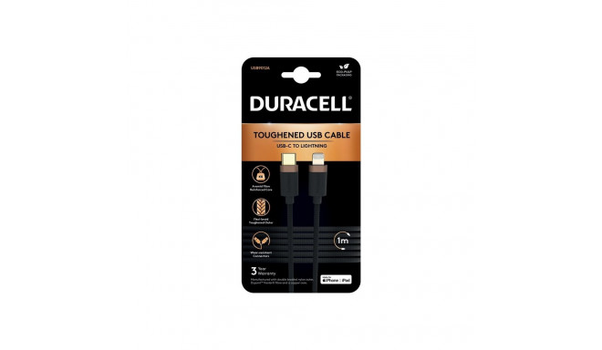 CABLE DURACELL USB-C/LIGHTNING BRAIDED1M