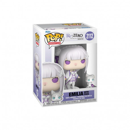 FUNKO POP! Vinyl figuur: Re:ZERO - Emilia with Puck
