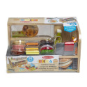 MELISSA & DOUG playset Wooden Slice & Stack Sandwich Counter