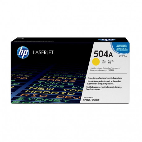 HP 504A kollane originaal LaserJet toonerikassett