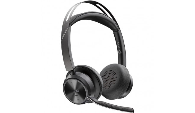 POLY Voyager Focus 2 Microsoft Teams Certified USB-C-C Headset +USB-C/A Adapter