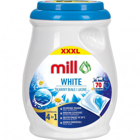 MILL PRO 2k laundry capsules White 70 pcs