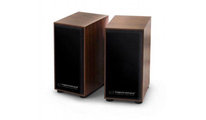 Esperanza 2.0 FOLK speaker set 2.0 channels 6 W Wood