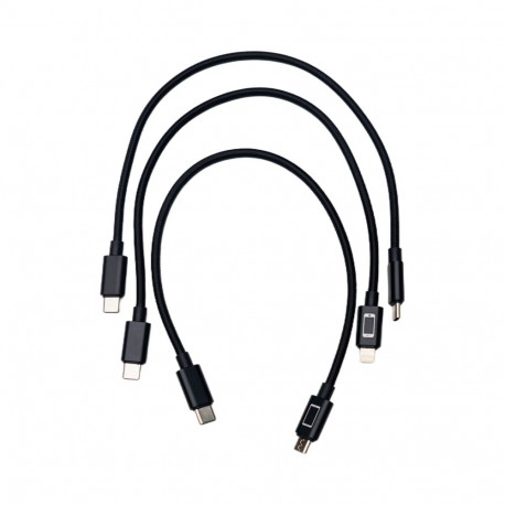 Chasing RC3 Cable kit (Type-C-Micro, Type-C-Type-C, Type-C-lightning.)