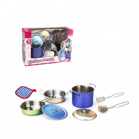 Metal kitchen set 8 pieces