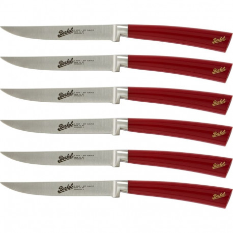 Berkel Elegance Glossy red Steak Set 6-pcs.