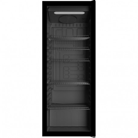 Bomann KSG 7292    schwarz Glastürkühlschrank 143cm