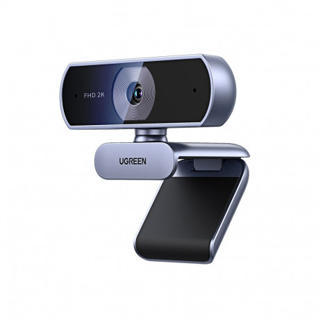 Veebikaamera USB FHD 2K@30FPS kahekordse mürasummutusmikrofoniga, privaatsuskattega