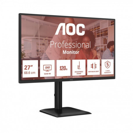 AOC Q27E4CV | 27 " | IPS | QHD | 16:9 | 120 Hz | 4 ms | 2560 x 1440 pixels | 350 cd/m | HDMI ports q