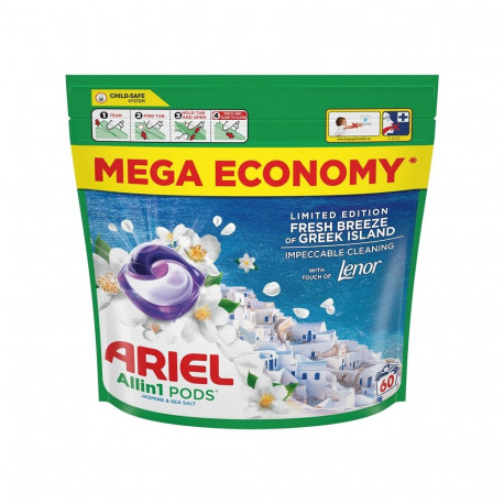 LAUNDRY CAPS ARIEL FRESH BREEZE 60 WASH