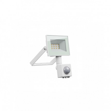 FLOODLIGH SENSOR 10W 230V NW IP44 valge