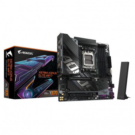 Gigabyte X870M AORUS ELITE WIFI7 | Processor family AMD | Processor socket AM5 | DDR5 | Supported ha